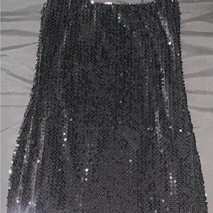Elegant Black Sequin Dress